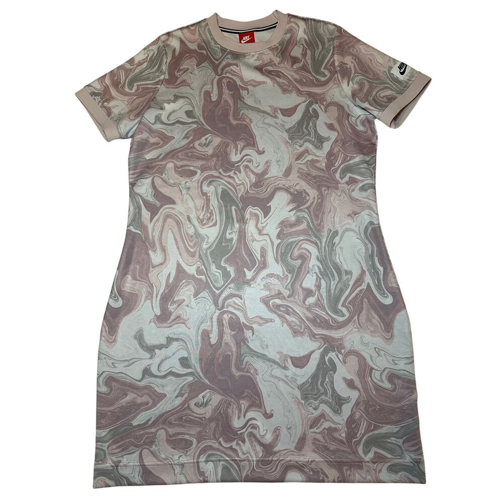 Nike Gray and Pink Sheath Midi Dress